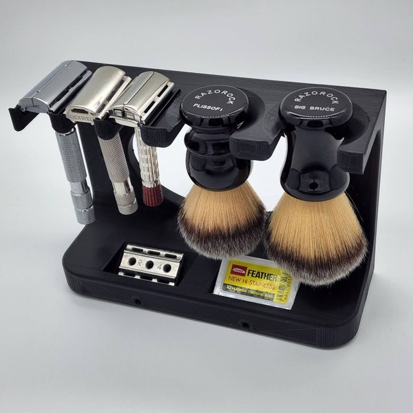 3 Razor 2 32mm Brush Stand. Not Expandable. (Razors and Brushes not included)