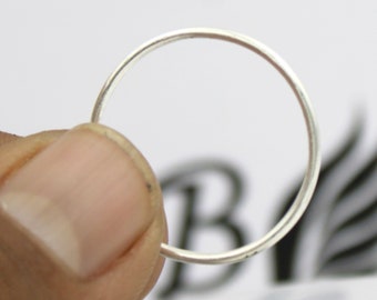 Handgefertigte 1 mm Sterling Silber Ringschiene