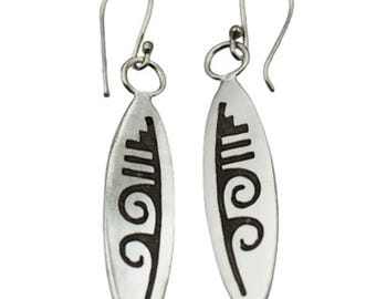 Tribal Ohrringe aus 925er Silber – handgefertigter Boho Schmuck
