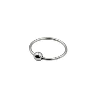 925 Sterling Silver Beads Fidget Ring Anxiety Spinner Ring Stress Relief Minimalist Stackable Bead Ring