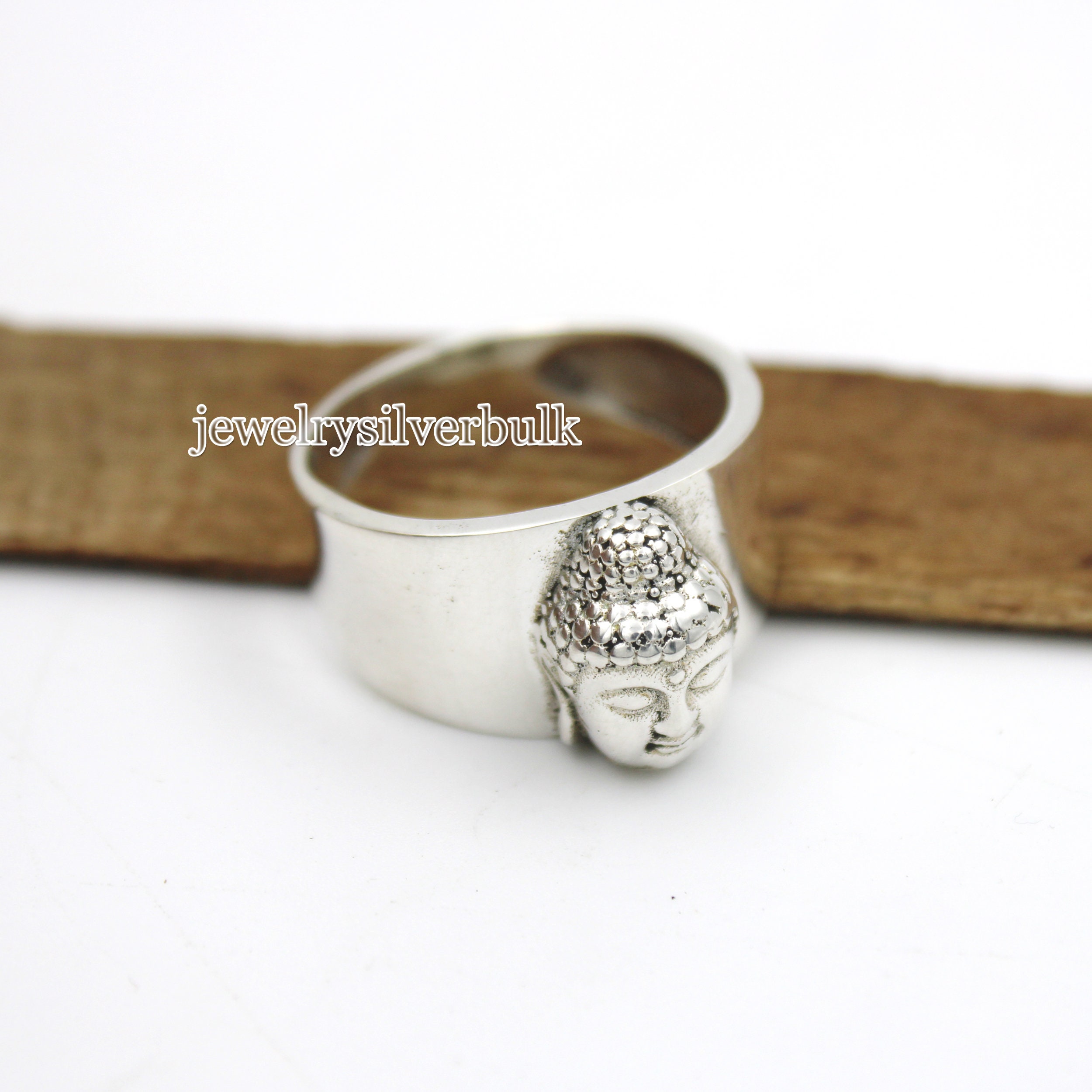 Handmade Sterling Silver Buddha Ring - Religious Band Ring - Etsy