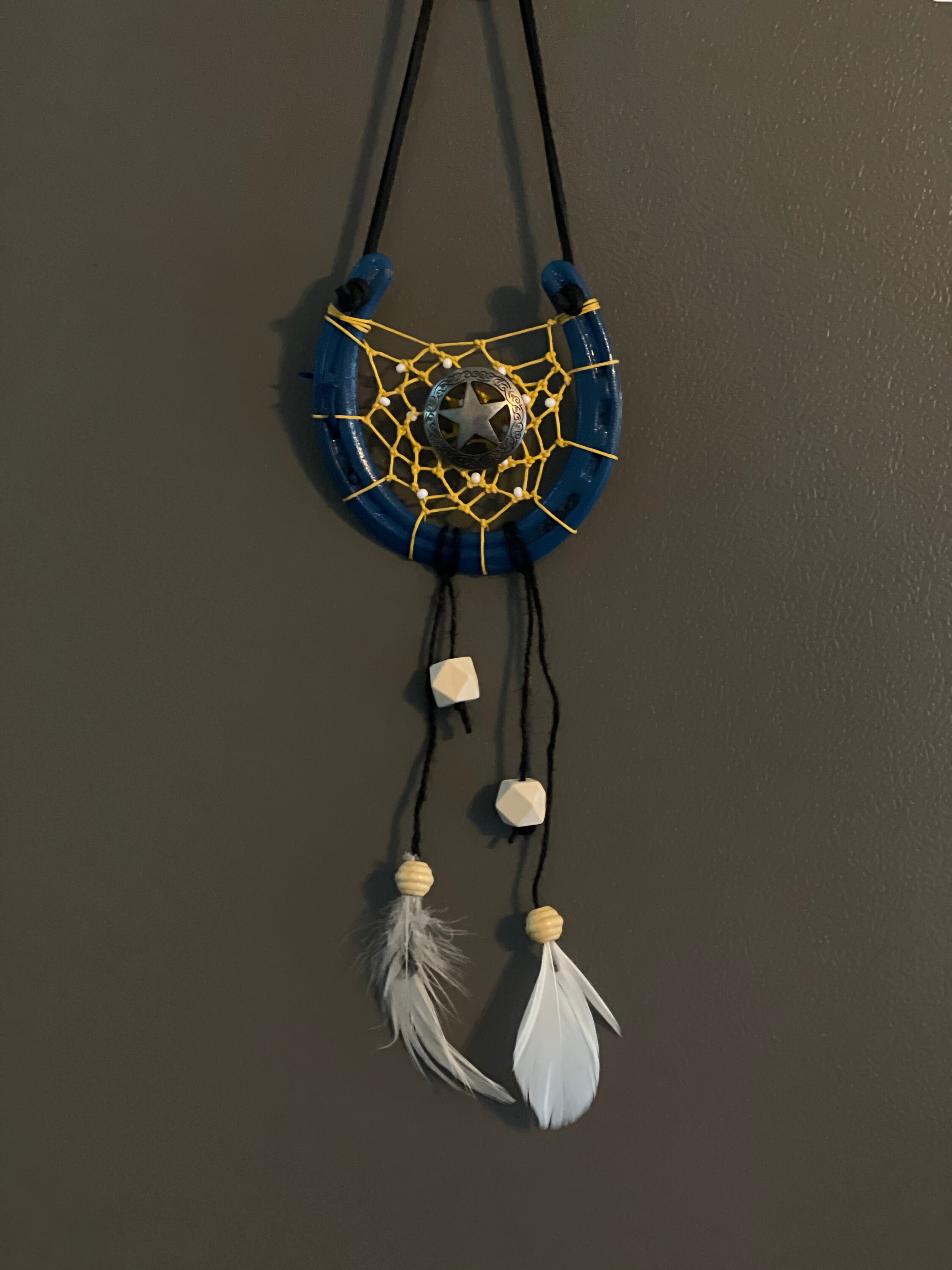 We Back the Blue Horseshoe Etsy