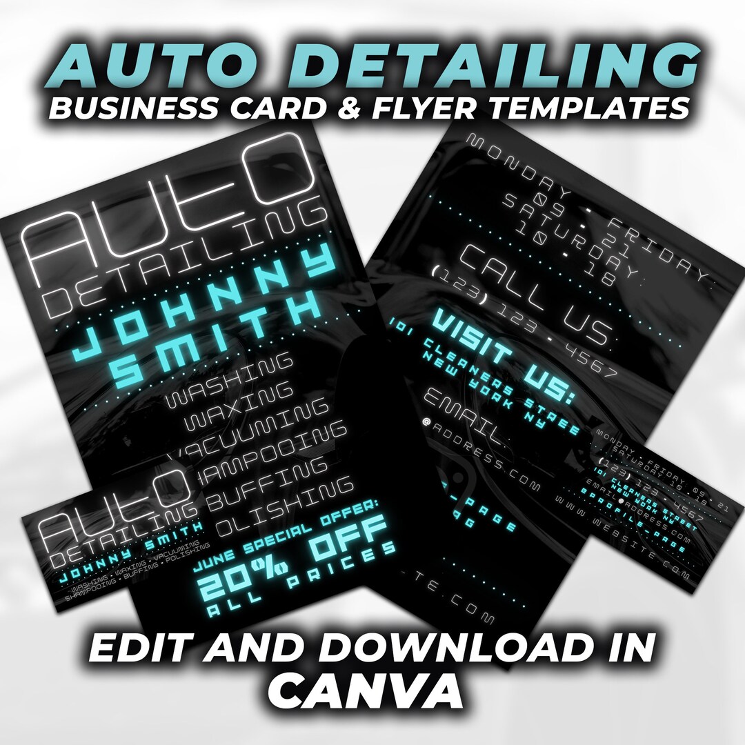 car-detailing-business-card-flyer-template-bundle-canva-etsy