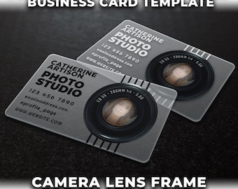 Photography Transparent Business Card Design Template