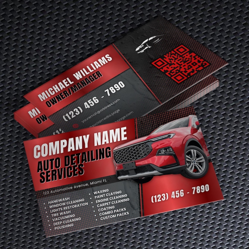 Autro Card Auto Cards - Etsy