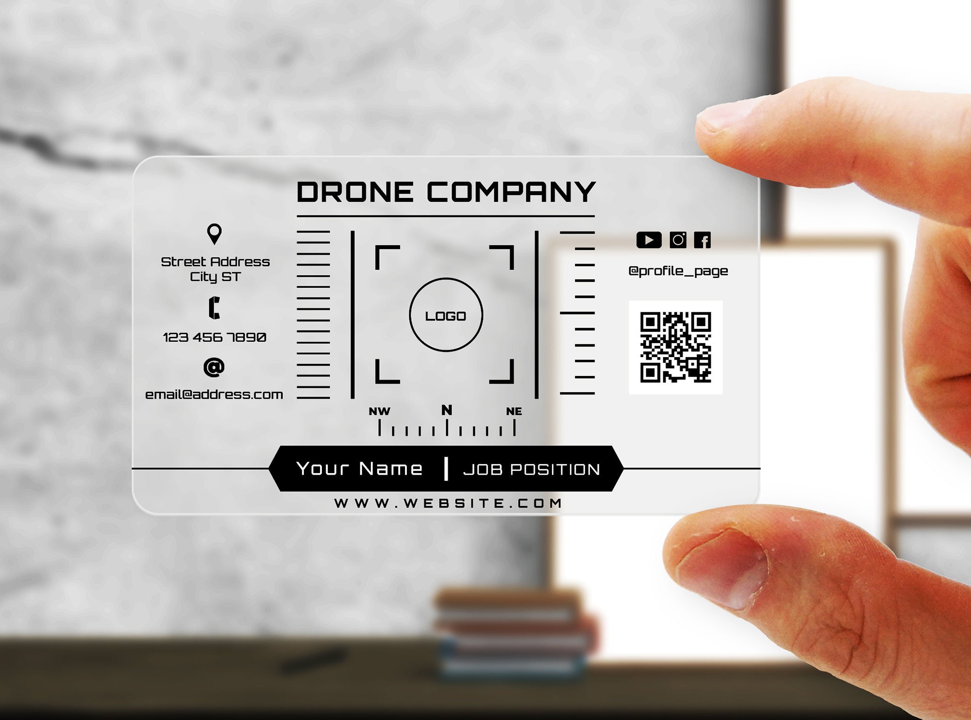 følelse tæt Algebra Drone Services Business Card Template - Etsy