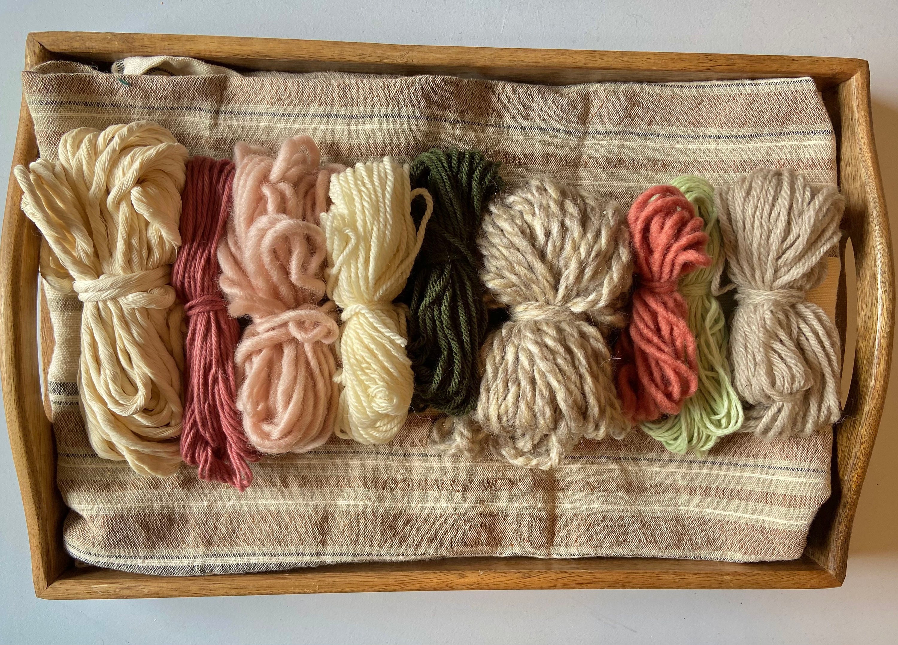 Watermelon Fiber Pack Weaving Kit Destash Fiber Pack Yarn Etsy