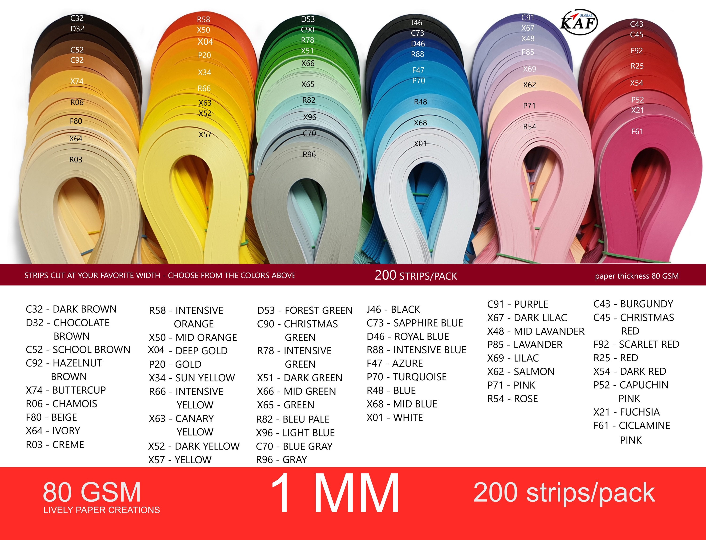 Buy Quilling Paper Strips for Kids Craft 5mm, Multi-color, 100strips  online @  - School & Office Supplies Online India