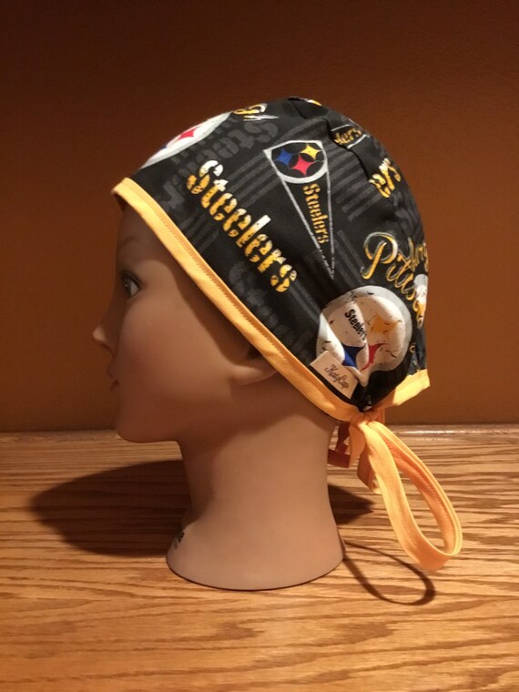 NFL Steelers Skull Cap | Etsy