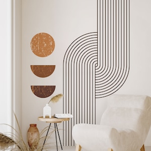 Wall Arch Decal | Modern Wall Decal | Wall Decal Boho | Wall Decal Geometric | Large Wall Decal | Geometric Wall Decal | Decal for Wall