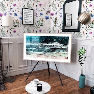 Wildblumen Wandbild: Selbstklebende Kunst Tapete