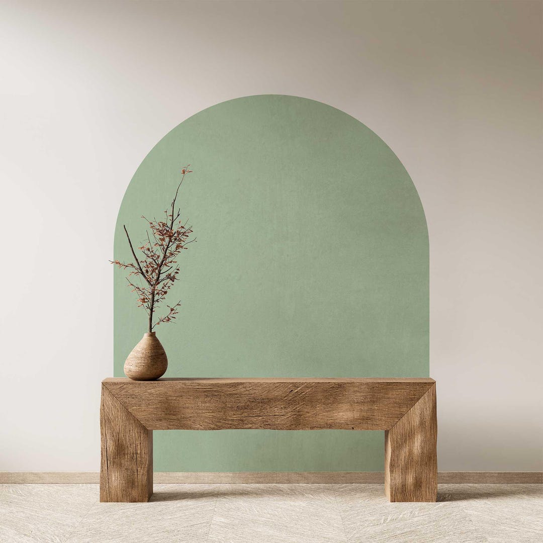 Boho Arch Wall Decal - Minimalist Solid Color Headboard Peel and Stick ...