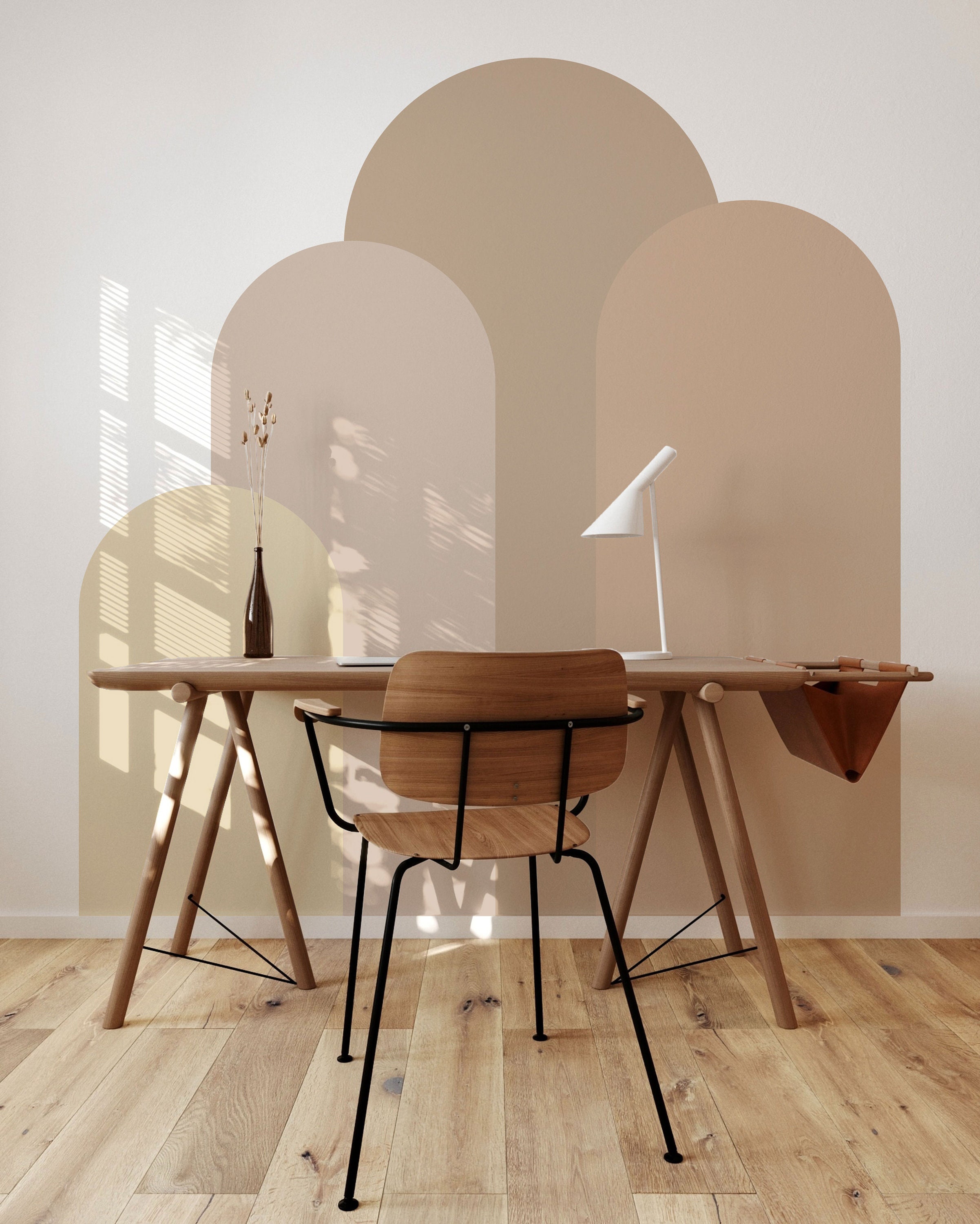 Homoyoyo 2pièces Lot De Stickers Arche Murale Géométriques Décoratifs Autocollants Muraux Adhésifs Pour Salon Et Chambre Art Mural Moderne Facile à Poser