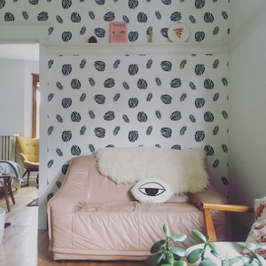 Minimalistische Tropische Blätter Wandbild - Wanddekor - selbstklebend - Kunst Tapete - Umweltfreundlich - #423