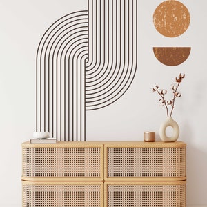 Boho Geometric Wall Arch Decal Set: Peel & Stick Decor - Etsy