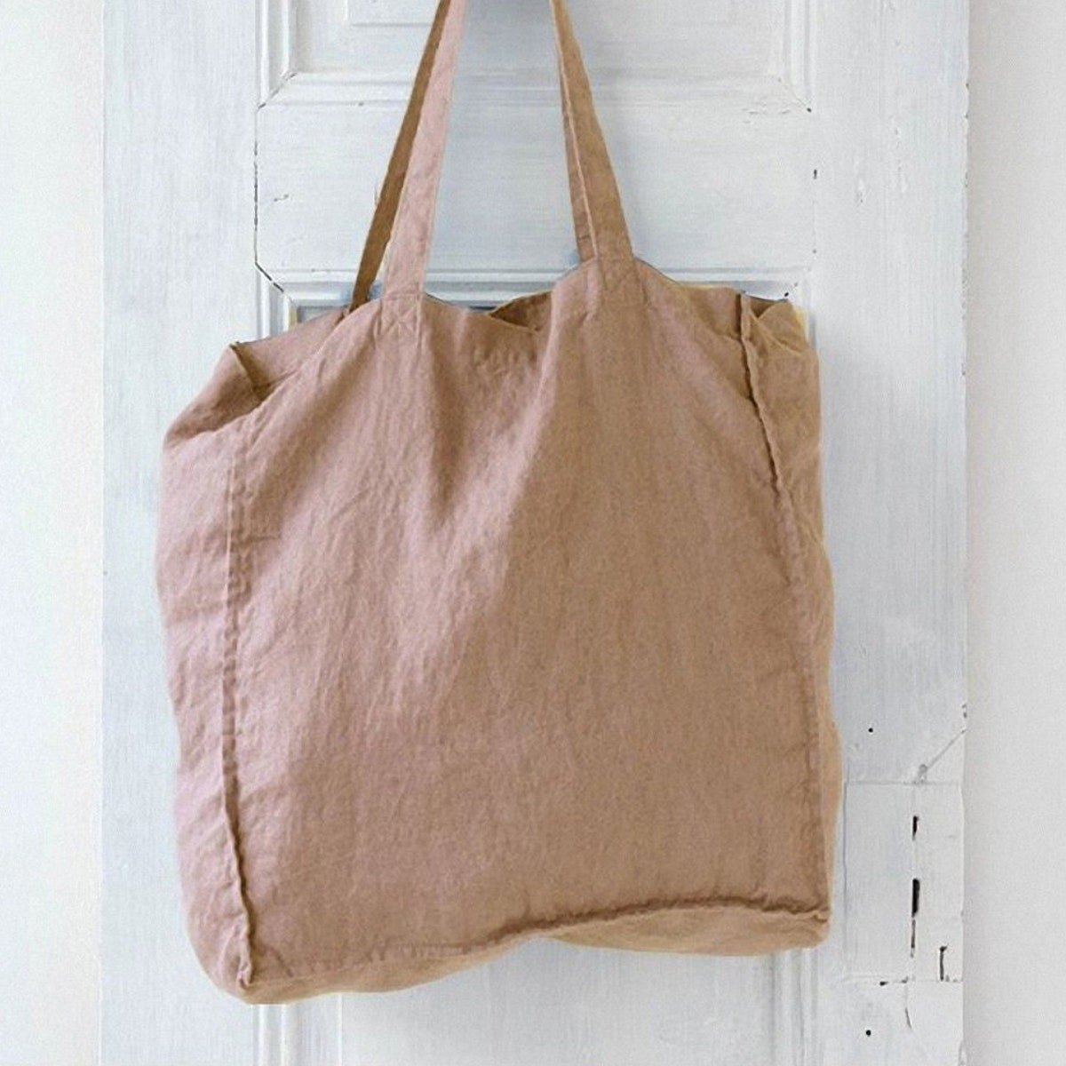 30+colors, Natural Pure Linen Tote Bag, Shopper Bag, Weekend Bag, Oversized Linen Beach Bag, Reusable Bag - Etsy