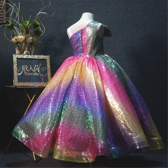 Aubrey Rainbow Party Dress - Bonnie Jean