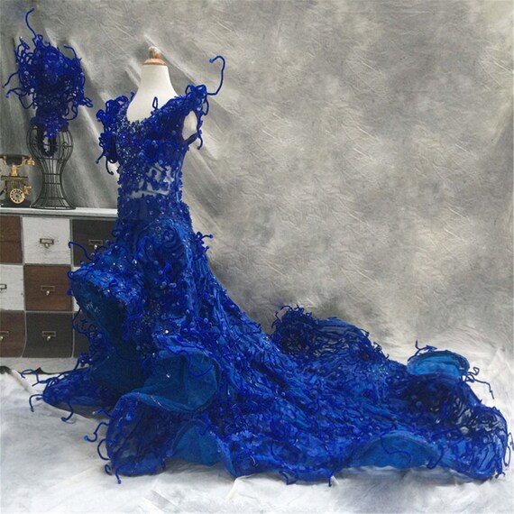 Navy blue top pageant dresses