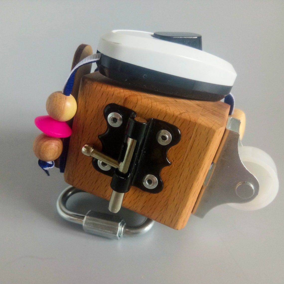 Unusual fidget toy for fidget baby on board. Busy cube 1 year Etsy