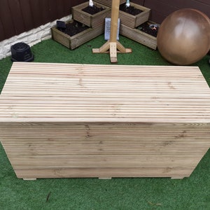80cm x 40cm Garden Storage Box Decking Wood Treated Indoor or Outdoors
