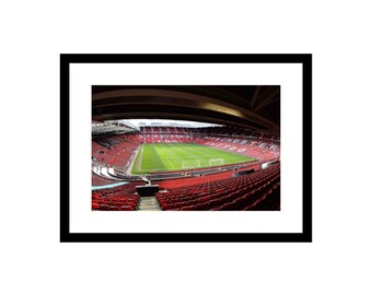 Fußball Stadium Old Trafford Fussball Mini Poster Plakat Manchester United 