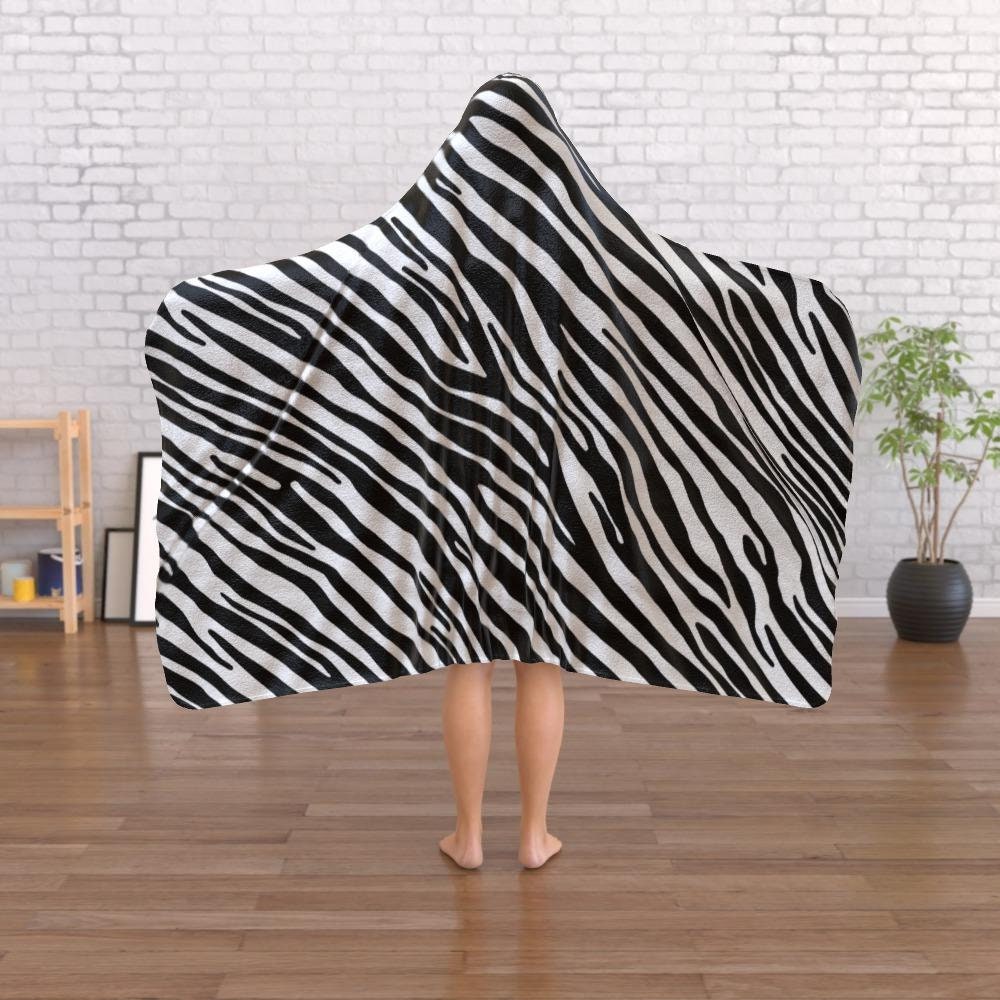 Discover Hooded Blanket - Zebra