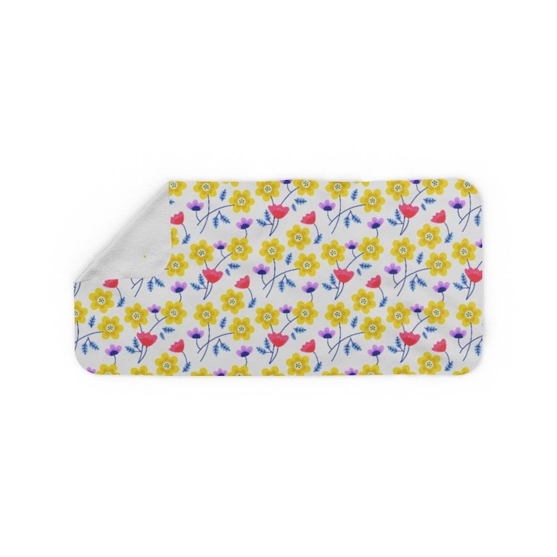 Yellow Flowers Blanket Scarf