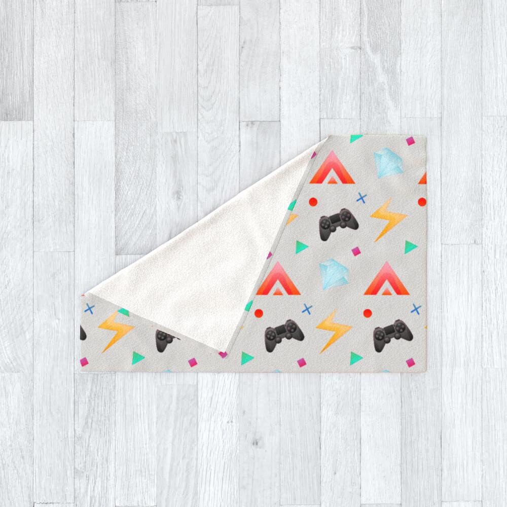 Blanket Throws Gamers Play Grey Etsy UK