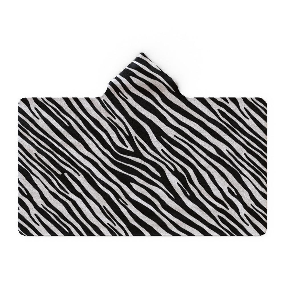 Discover Hooded Blanket - Zebra