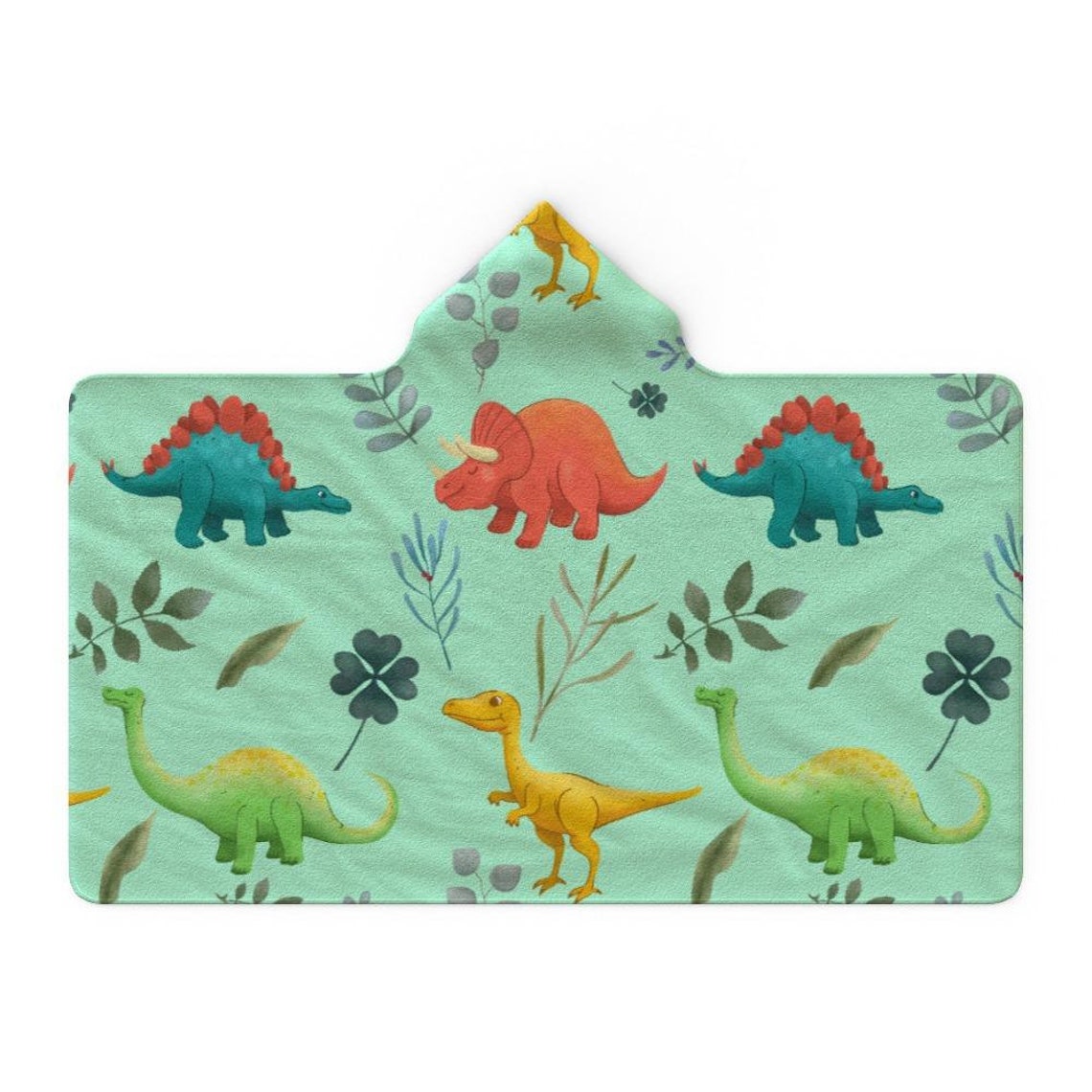 Hooded Blanket Dino Light Etsy