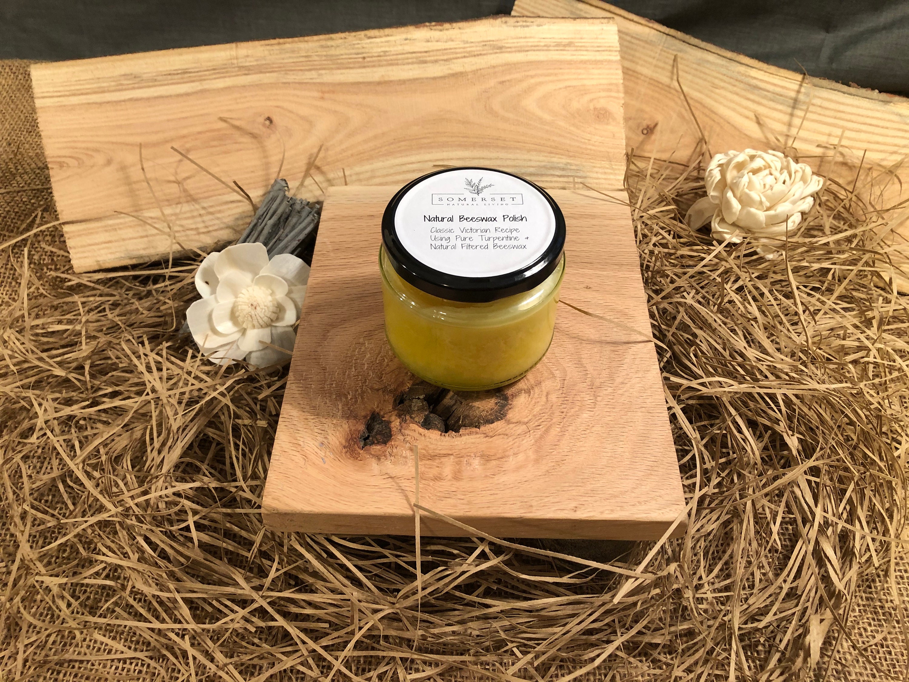 Natural Beeswax Polish Vintage Recipe Pure Turpentine Etsy