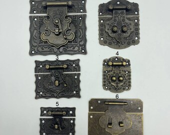 thumbnail image 2 of WOONEKY 30pcs Vintage Decorative Hasp Latch Buckle For 2 of 10