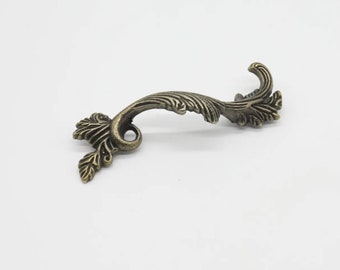 90x20 mm  Vintage Bronze handles, Antique handle, Handle, Furniture handles, Drawer handle, Knobs Kitchen Drawer, Pull handles