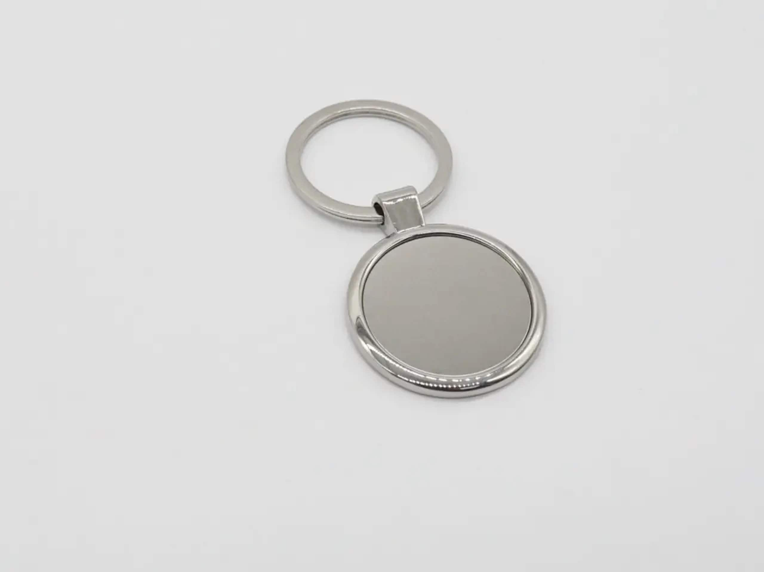 Stainless Steel keychain laser engraving blank, silver keychain blank – ACC  Sublimation Blanks & Designs