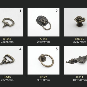 Brass wardrobe handles for home renovation, furniture drawer knobs for making wooden box, cupboard pulls and handles for handmade