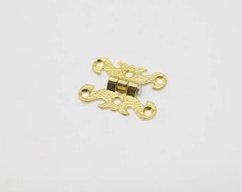 装飾的な金属製ヒンジ 装飾ヒンジ、ヴィンテージ装飾金属ヒンジ、中世の装飾的な金属ヒンジ