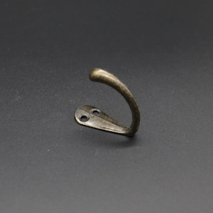 38x18 mm The furniture hanger, Vintage Brass Wall Hook, Hook, Wall hook, Bronze hook, Hook for hat