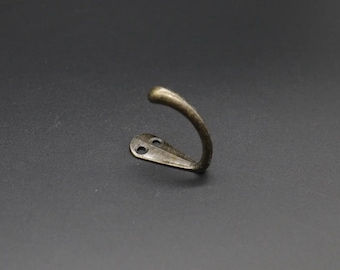 Solid Brass Coat Hook for modern farmhouse walls, cabinets and mudrooms, kitchen modern hooks for wall, bathroom towel hook, 38x18 mm