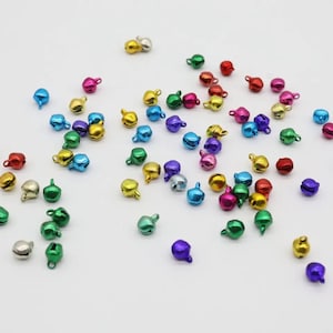 1 pc Bell rattle Color Mix, Bell, Decorative Bell, Home Decoration Bell, Handicraft Bell 6 mm