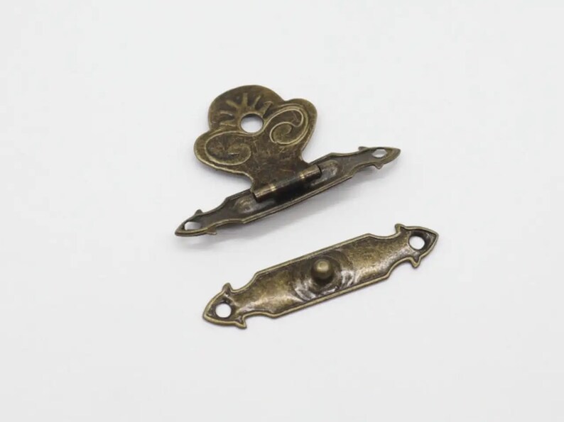 Antique Tool Box Lock Vintage Lock Wooden Box Lock Etsy