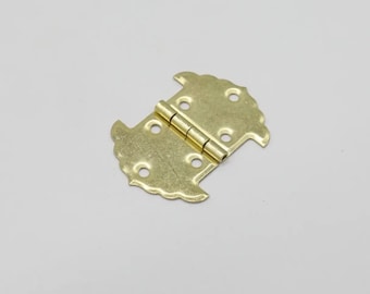 Set of 10 Gold Small Box Hinges, Jewelry Box Hinge, Mini Metal Hinge, Decorative hinges, 40х30 mm