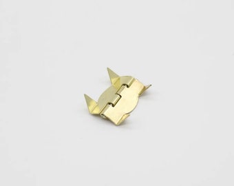 Decoupage hinge, Set of 10 Mini Hinges, Furniture hinge, Jewelry Box Hinge, Box hinge, Gold hinge, Jewelry box hinges decorative, 25х15mm.
