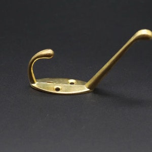 The furniture hanger, Vintage Brass Wall Hook, Hook, Wall hook, Gold hook 90x18 mm