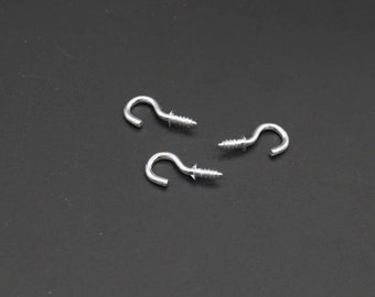 1pc Silver hook for key 20x10 mm, Hooks for keys, Key Holder for Wall , Metal Hooks, Key Rack, Hook For Key, Wall Hooks, Hook