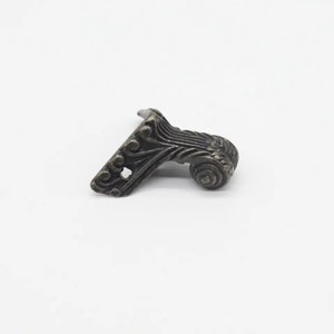 Set van 4 miniatuur metalen poten voor dozen, messing voetjes voor sieradendoosjes, decoratieve vintage metalen poten als hoekbeschermers voor doos, 40х30 mm