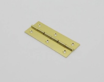 Set of 10 Decorative hinges, Big hinge, Box hinge, Jewelry Box Hinge, Mini Metal Hinge, Gold hinge, Decoupage hinge, Shaped loop, 65х25mm.