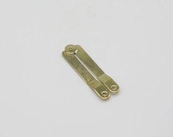 Set of 10 Furniture hinge, Hinge is straight, Jewelry Box Hinge, Metal Hinge, Gold hinge, Jewelry box hinges decorative  8х118х64mm.