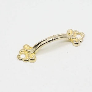 48 x 14 mm Poignée boîte, Lot de 5 poignées decupage, Poignée ancienne, Poignée, Poignées de meubles, Poignée de tiroir, Boutons de tiroir de cuisine, Poignées de tirage