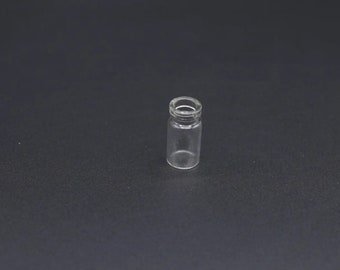 Glazen flessen, ambachtelijke fles, miniflessen, kleine glazen flessen, miniatuurflessen, kleine flesjes 11х22 mm 1 ml