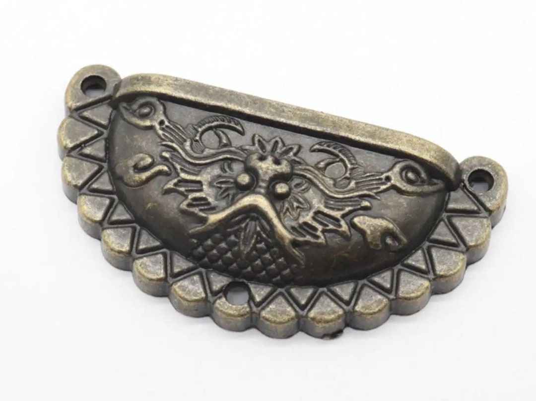 Decorative Metal Handle Shell Handles Pull Handles Bronze Etsy